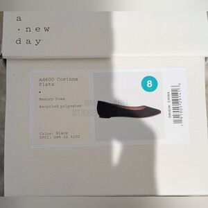 Black Memory Foam Flats